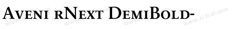 Aveni rNext DemiBold字体转换